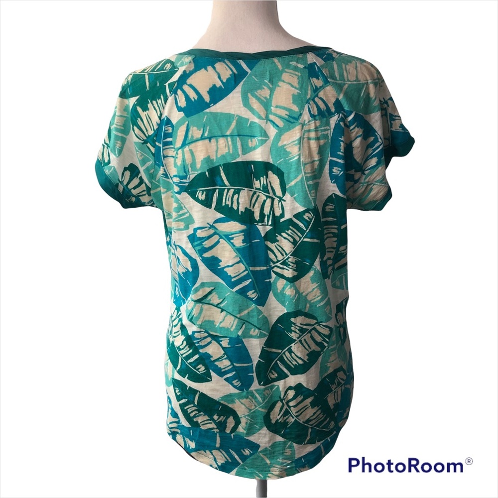 LUCKY BRAND SHORT SLEEVE PEASANT TOP - Picture 4 of 4
